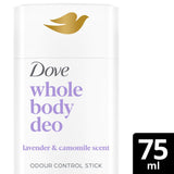 Dove whole body deodorant stick lavender and camomile 75ml, UK version