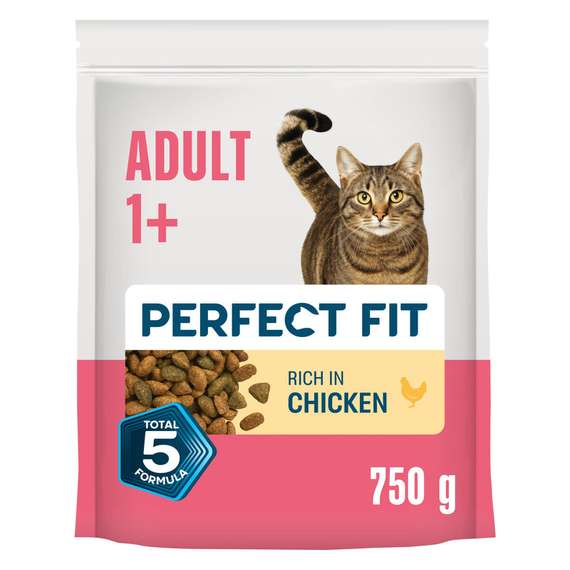 Perfect Fit Advanced Nutrition Adult Dry Chicken Cat Food 750g, UK version