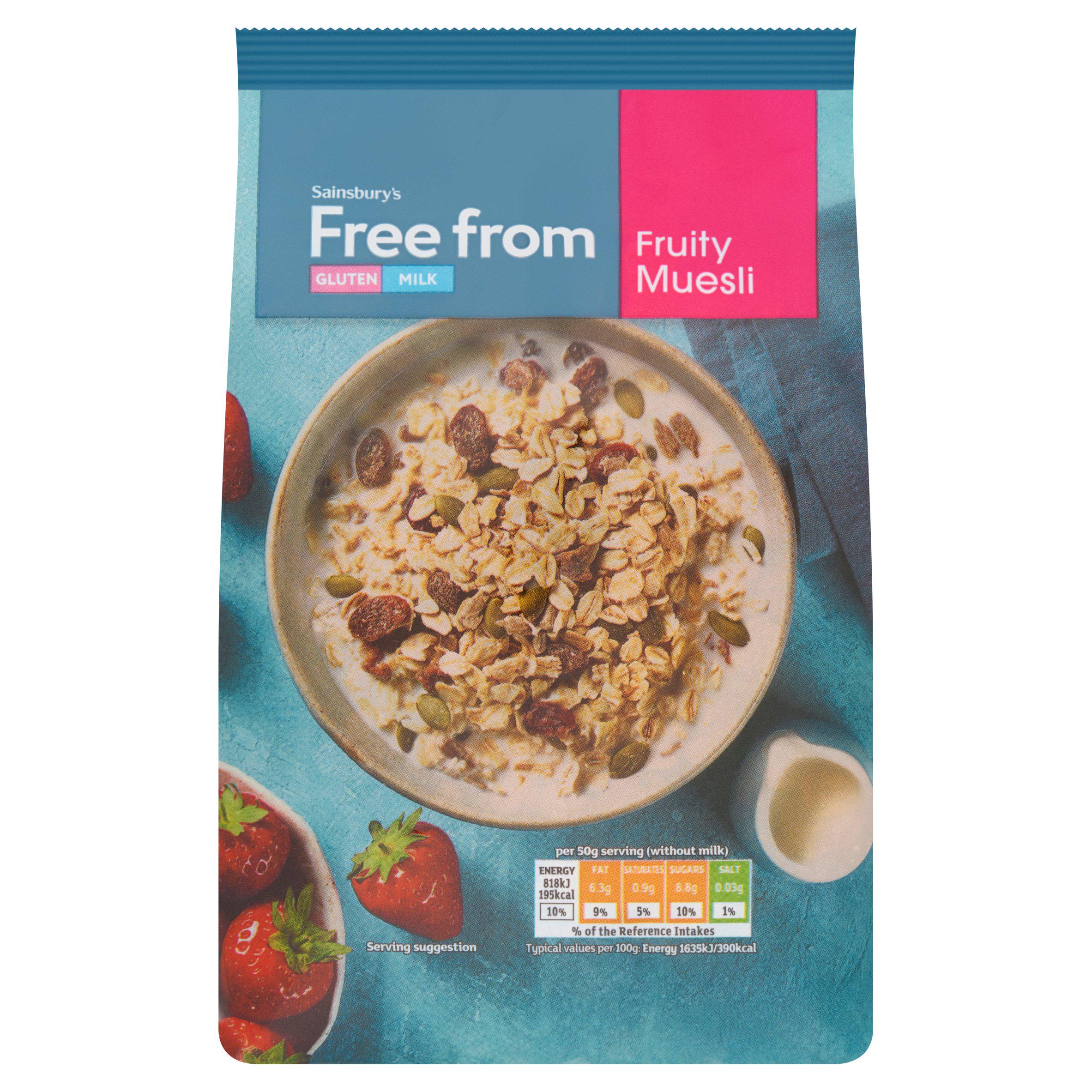Sainsbury's Free From Fruity Muesli 450g