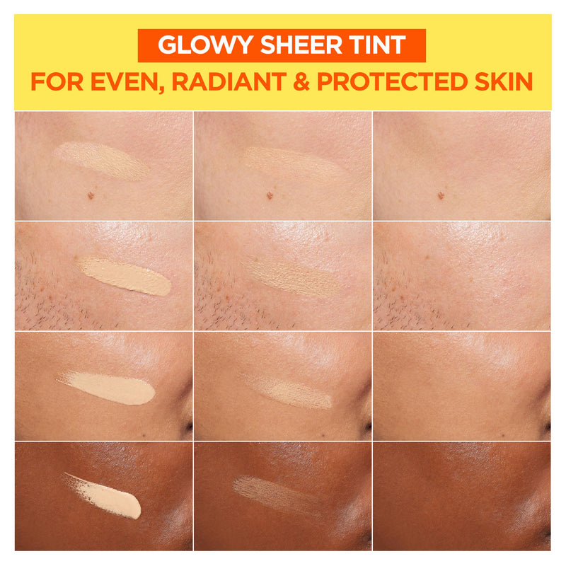 Garnier UV brightening fluid SPF50+ Sheer Glow 40ml, imported from the UK