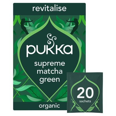 Sainsburys Pukka Organic Supreme Matcha Green Tea Bags 20 Count- Buy online at McGrocer