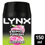 Sainsburys Lynx Epic Fresh 48H Deodorant Body Spray for Men 150ml- Buy online at McGrocer