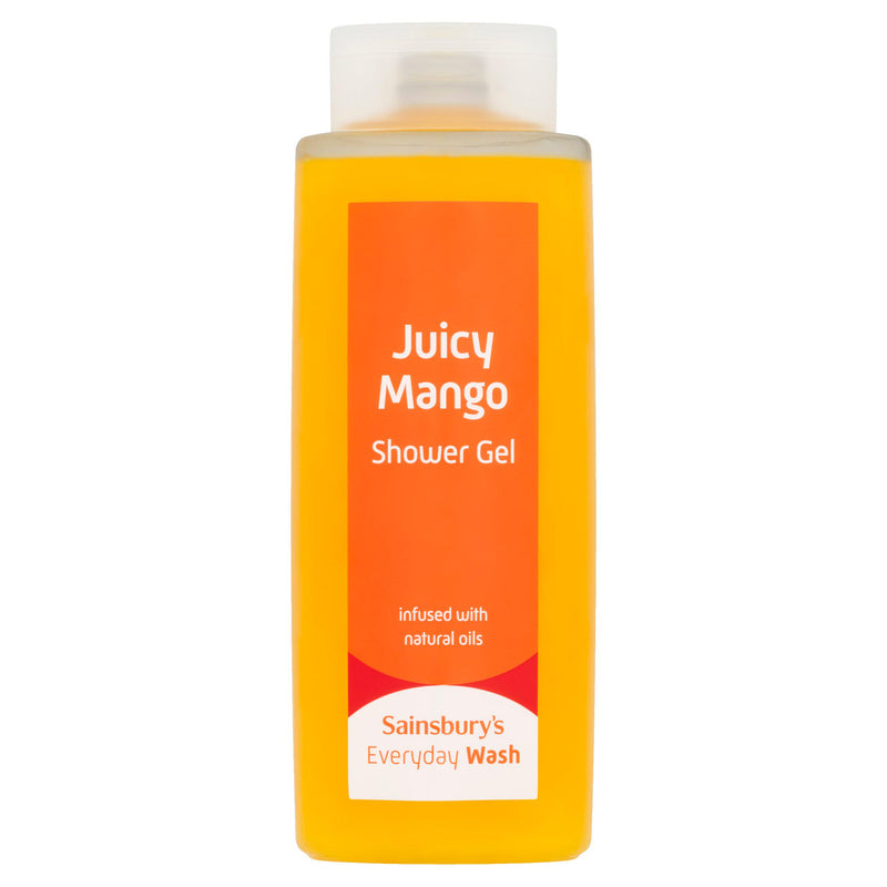 Sainsbury's juicy mango shower gel 500ml, imported from the UK