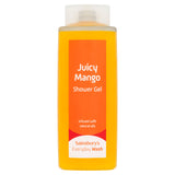 Sainsbury's juicy mango shower gel 500ml, imported from the UK