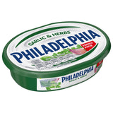 Philadelphia cream cheese Garlic & Herbs 280g, imported from the UK