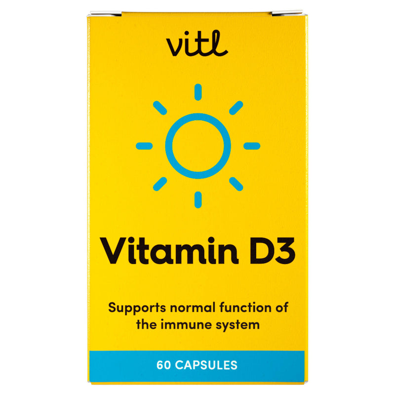 Vitl Vitamin D3 capsules 60 (British brand)