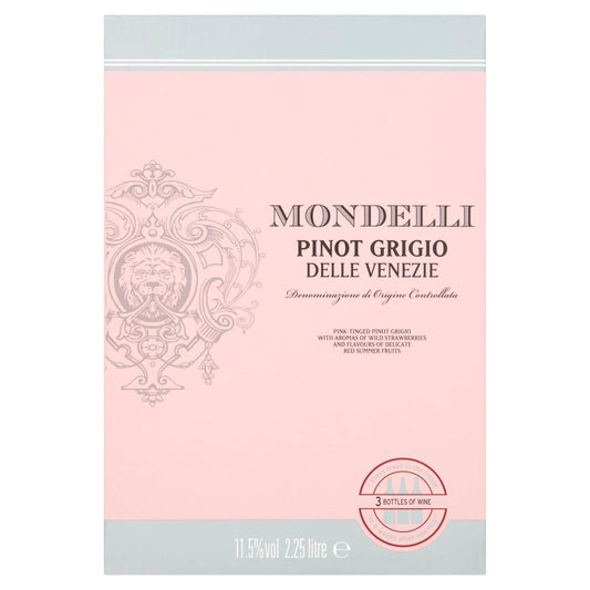 Mondelli Pinot Grigio Box 2.25L GOODS Sainsburys   