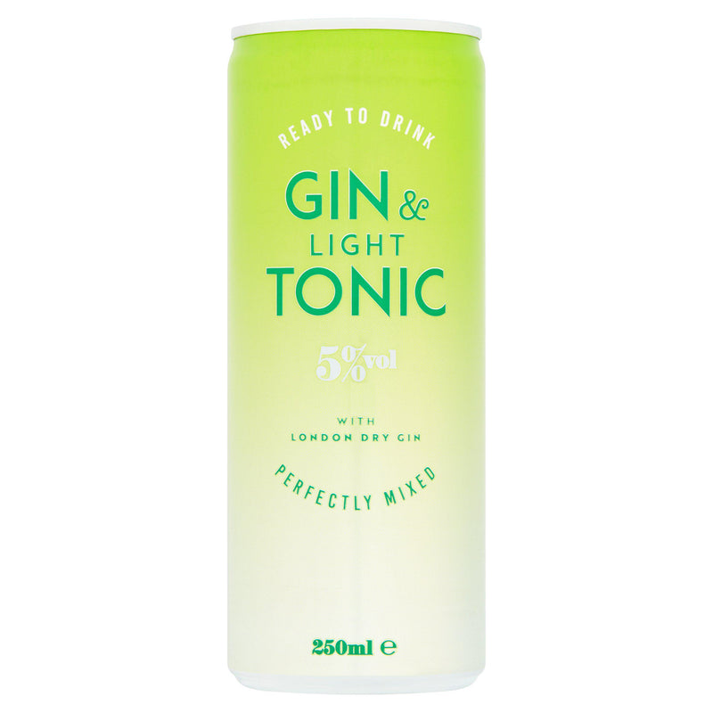 Sainsbury's Gin and Diet Tonic 250ml, UK version