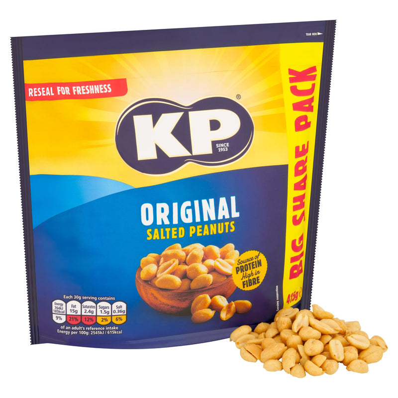 KP original salted peanuts 415g - British product