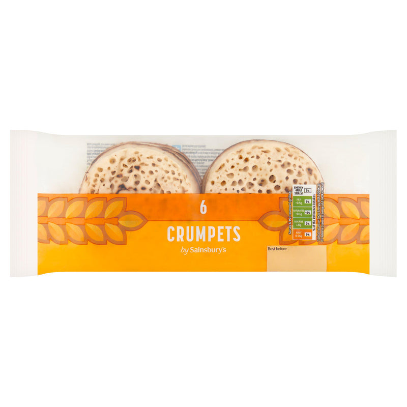 Sainsbury's Crumpets x6 pack - British product