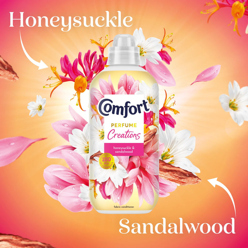 Comfort Creations fabric conditioner Honeysuckle & Sandalwood 1440ml - British product