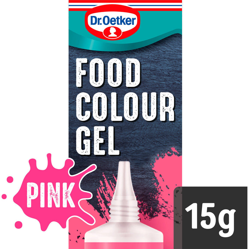 Dr. Oetker extra strong pink food colouring gel 15g, imported from the UK