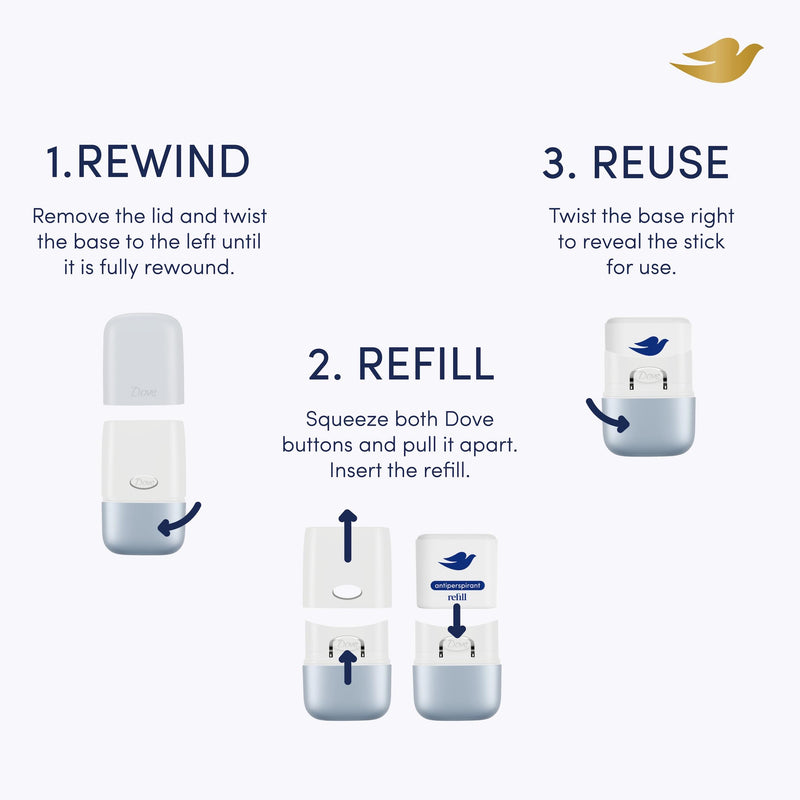 Dove antiperspirant stick refill Peony No41 35ml (British brand)