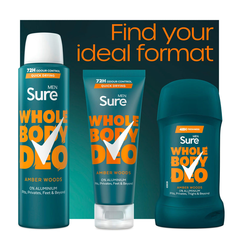 Sure Amber Woods deodorant spray 150ml, UK version
