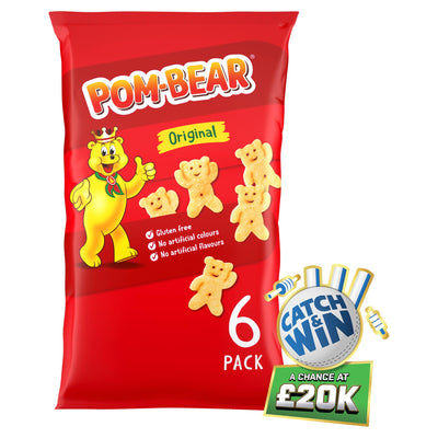 Sainsburys KP Snacks Pom-Bear Original Multipack Potato Snack 6x13g- Buy online at McGrocer