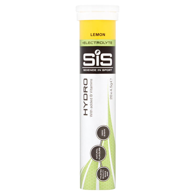 SiS Go Hydro Lemon hydration tablets 20x4.2g, imported from the UK