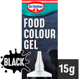 Dr. Oetker Extra Strong Black Food Colouring Gel 15g, imported from the UK