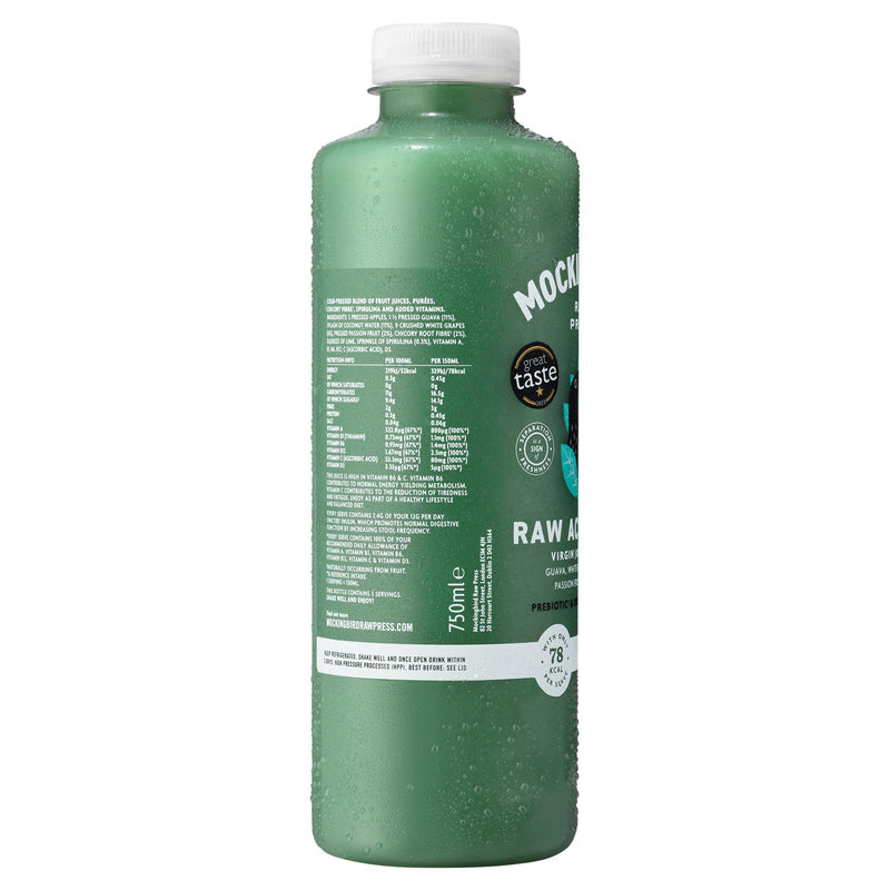 Mockingbird Raw Press Raw Activate tropical juice 750ml (British brand)