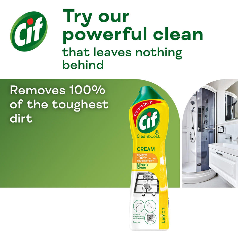 Cif lemon cream cleaner 500ml (British brand)