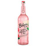 Belvoir Farm elderflower and rose sparkling soft drink 750ml (British brand)