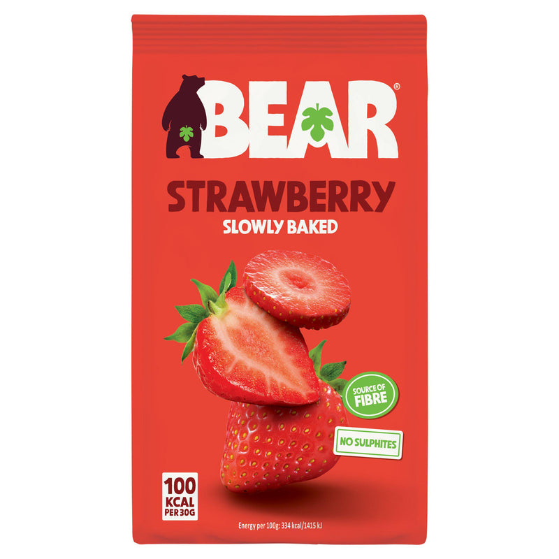 BEAR getrocknete Erdbeeren 90g - britisches Produkt