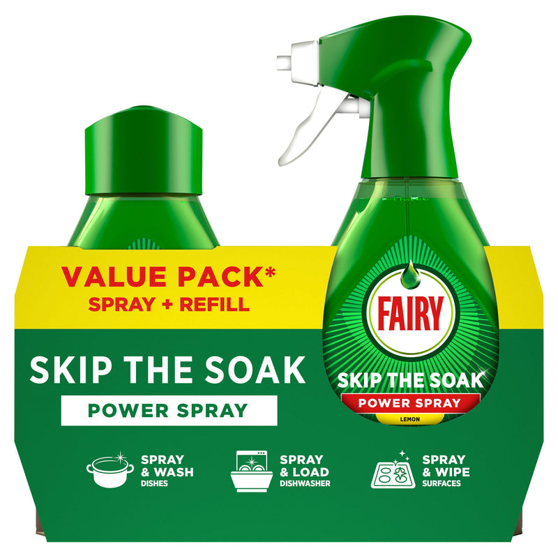 Fairy Dish Power Spray Lemon 1000ml - British product