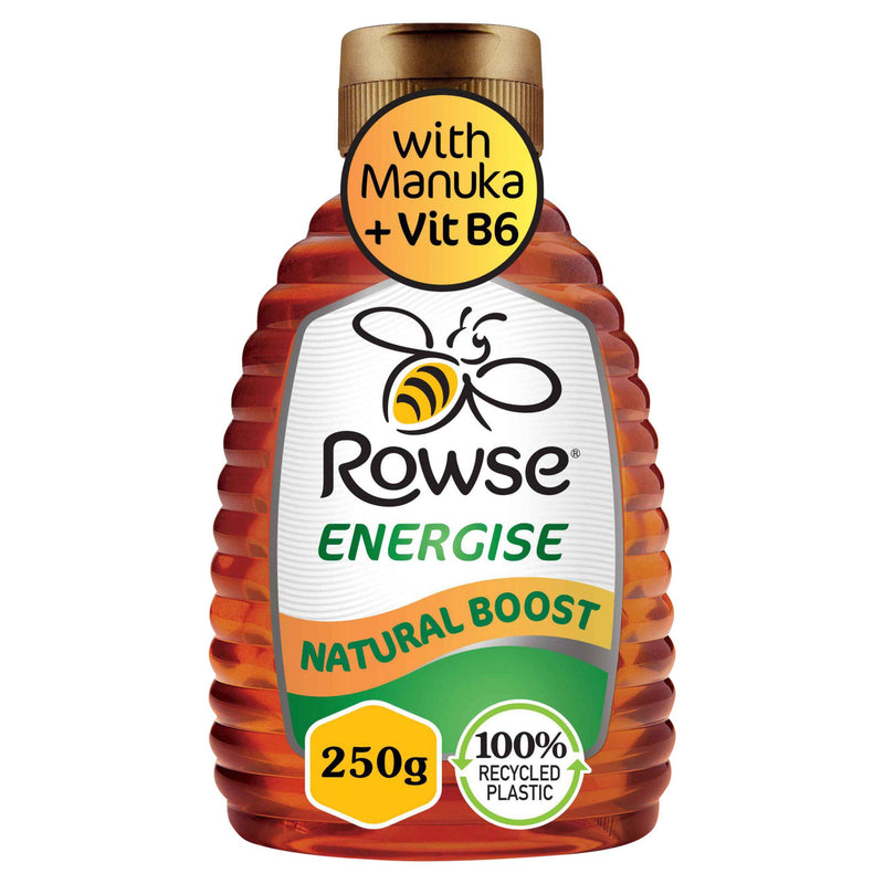 Rowse Energise Honey with Manuka 250g, imported from the UK