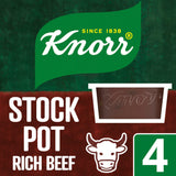 Sainsburys Knorr Rich Beef Stock Pot 4x28g- Buy online at McGrocer