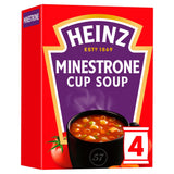 Heinz minestrone cup packet soup 4x18g, imported from the UK