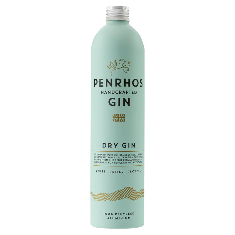 Penrhos Handcrafted Dry Gin Blueberry 70cl imported from the UK