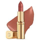 Sainsburys L'Oreal Paris Color Riche Satin Lipstick C Est Dimanche 107 Nude Lipstick- Buy online at McGrocer