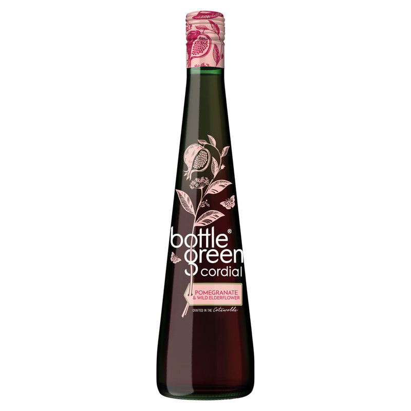 Bottlegreen pomegranate elderflower cordial 500ml (British brand)