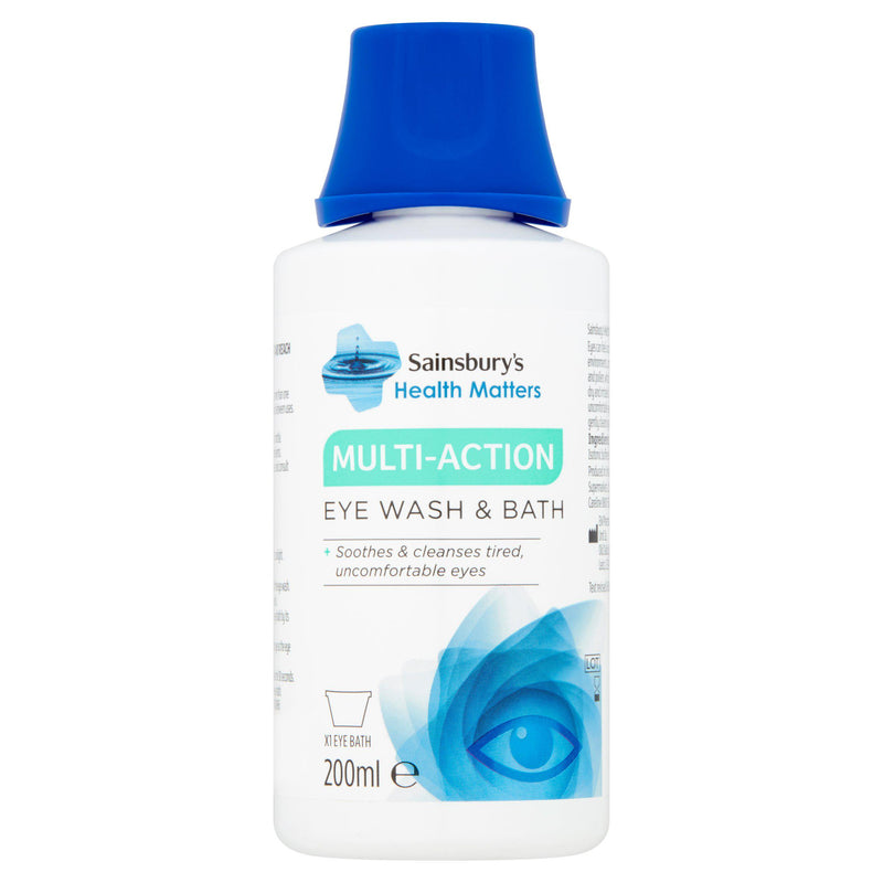 Sainsbury's eye wash and bath 200ml, imported from the UK