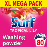 Sainsburys Surf Tropical Lily Laundry Detergent Powder 3.75 kg- Buy online at McGrocer