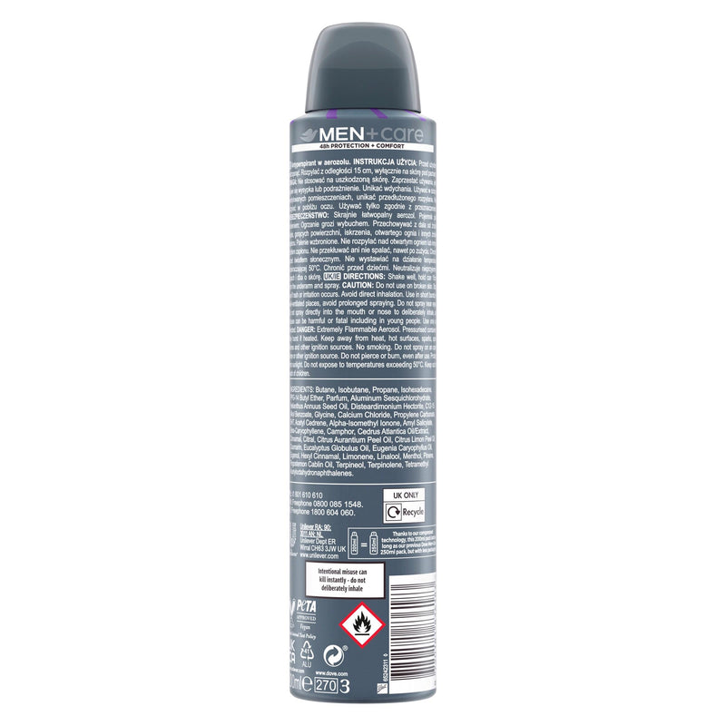 Dove Men+Care antiperspirant spray 200ml FIFA - British product