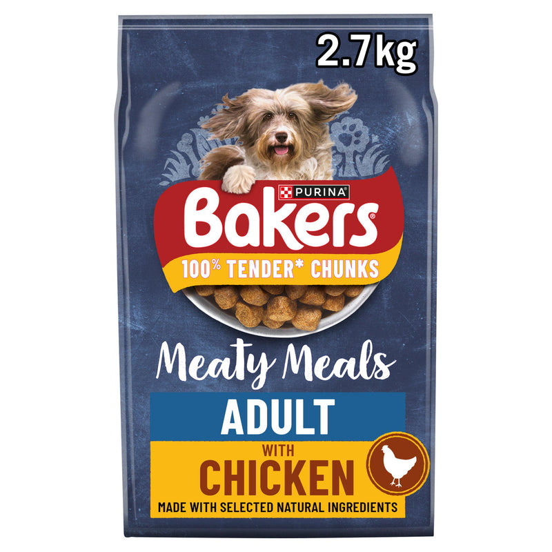 Bakers dry dog food chicken 2.7kg (British brand)