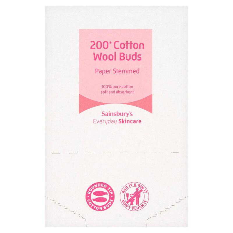 Sainsbury's Cotton Buds x200, UK version