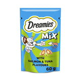 Sainsburys Dreamies Mix Cat Treat Biscuits with Salmon & Tuna 60g- Buy online at McGrocer