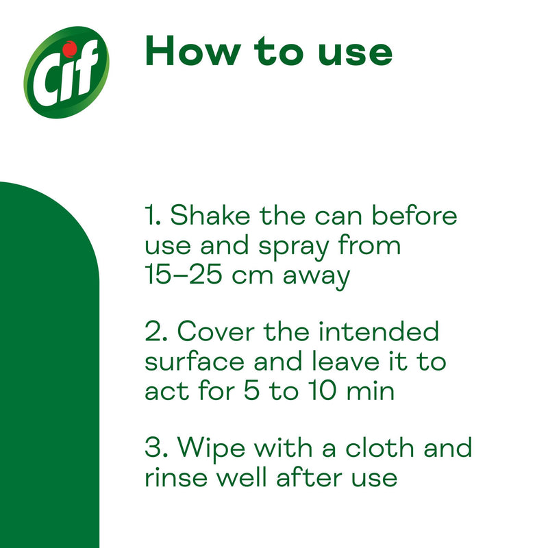 Cif Bathroom Cleaner Mousse Citrus 500ml - British product