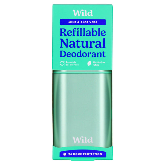 Wild Refillable Mint & Aloe Vera Natural Deodorant 40g GOODS Sainsburys   