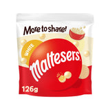 Sainsburys Maltesers White Chocolate & Honeycomb More to Share Pouch 126g- Buy online at McGrocer