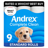Andrex Complete Clean toilet rolls 9 pack (British brand)