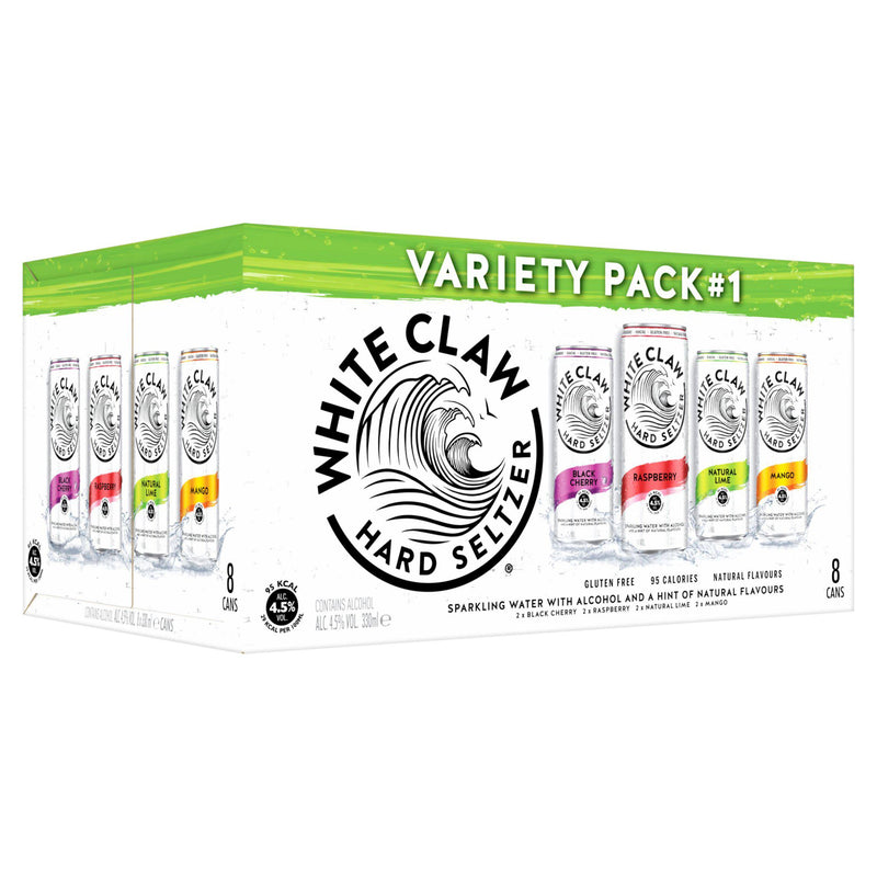 White Claw Hard Seltzer Variety Pack 8x330ml