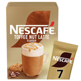 Nescafe Toffee Nut Latte instant coffee sachets 130.2g - British product