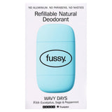 Sainsburys Fussy Refillable Natural Deodorant Wavy Days Natural Deodorant Stick 40g- Buy online at McGrocer