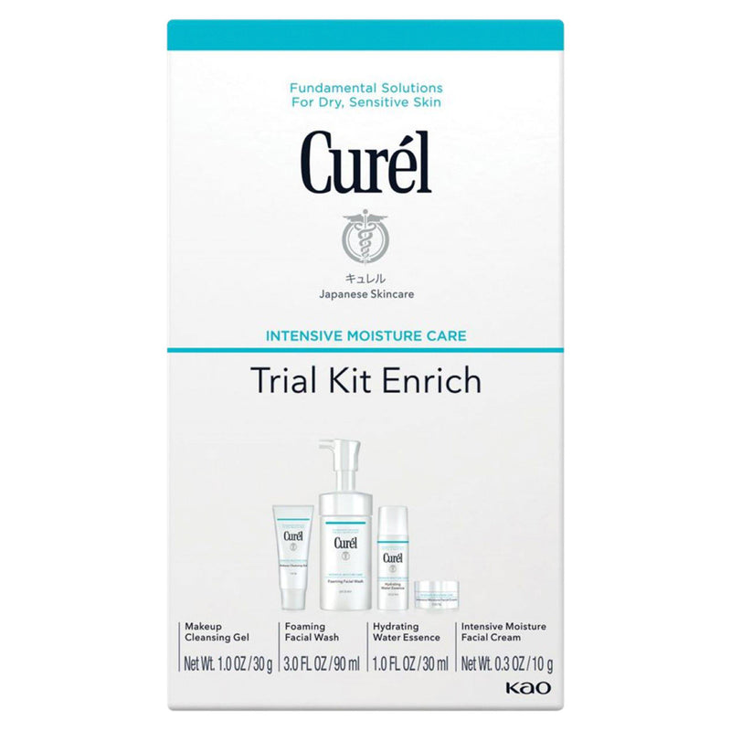 Curél Enrich travel kit for dry sensitive skin 2 week skincare routine - British product
