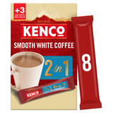 Sainsburys Kenco 2 in 1 Smooth White Instant Coffee Sachets 8 Pack- Buy online at McGrocer