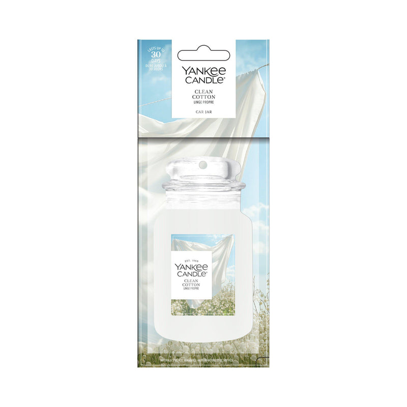 Yankee Car Jar Clean Cotton 12g (British brand)