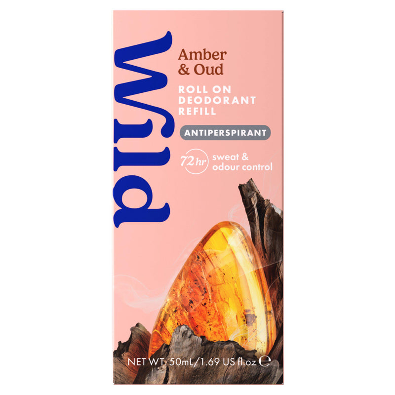 Wild Amber & Oud antiperspirant deodorant refill 50ml (British brand)