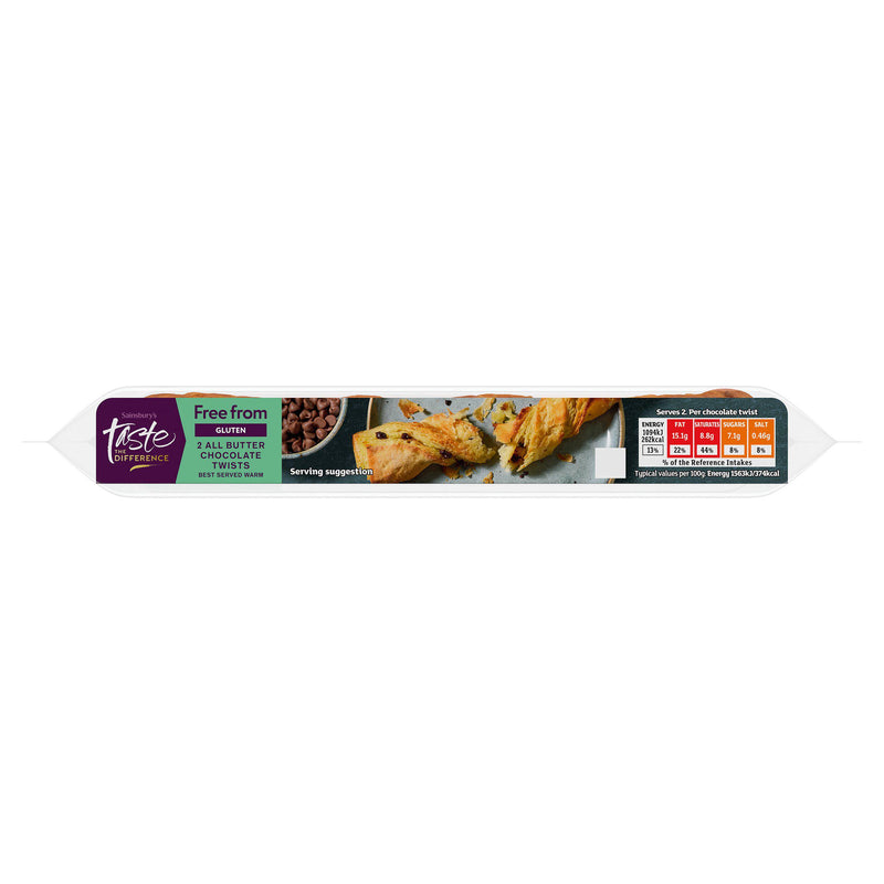 Sainsbury's Free From all butter chocolate twists 140g - British product